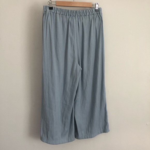 vintage style chambray crop trousers - Picture 3 of 8